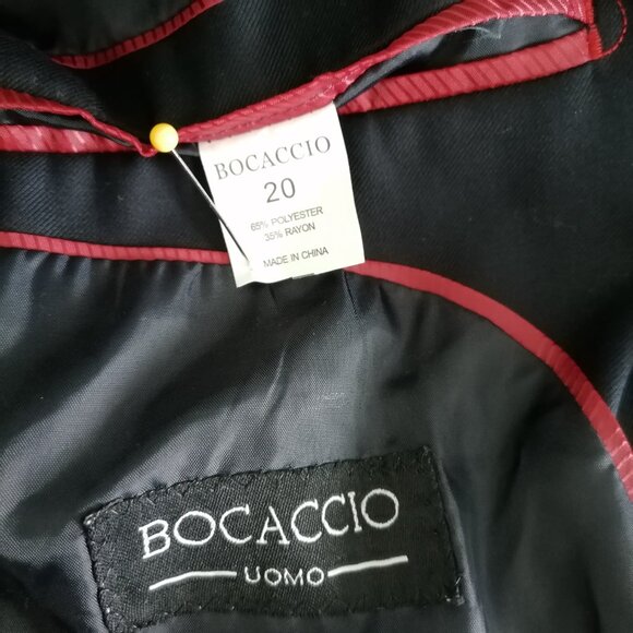 NWT Bocaccia Le Collezioni Mens Youth Navy Blue Modern Fit Blazer Size 20 - Picture 6 of 6